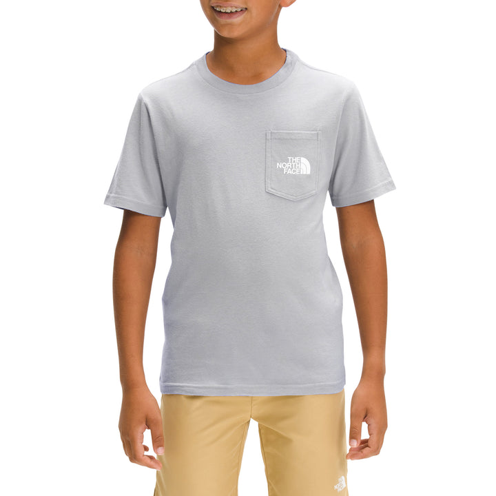 The North Face Printed Pride Pocket T-Shirt - Boys' Meld Grey