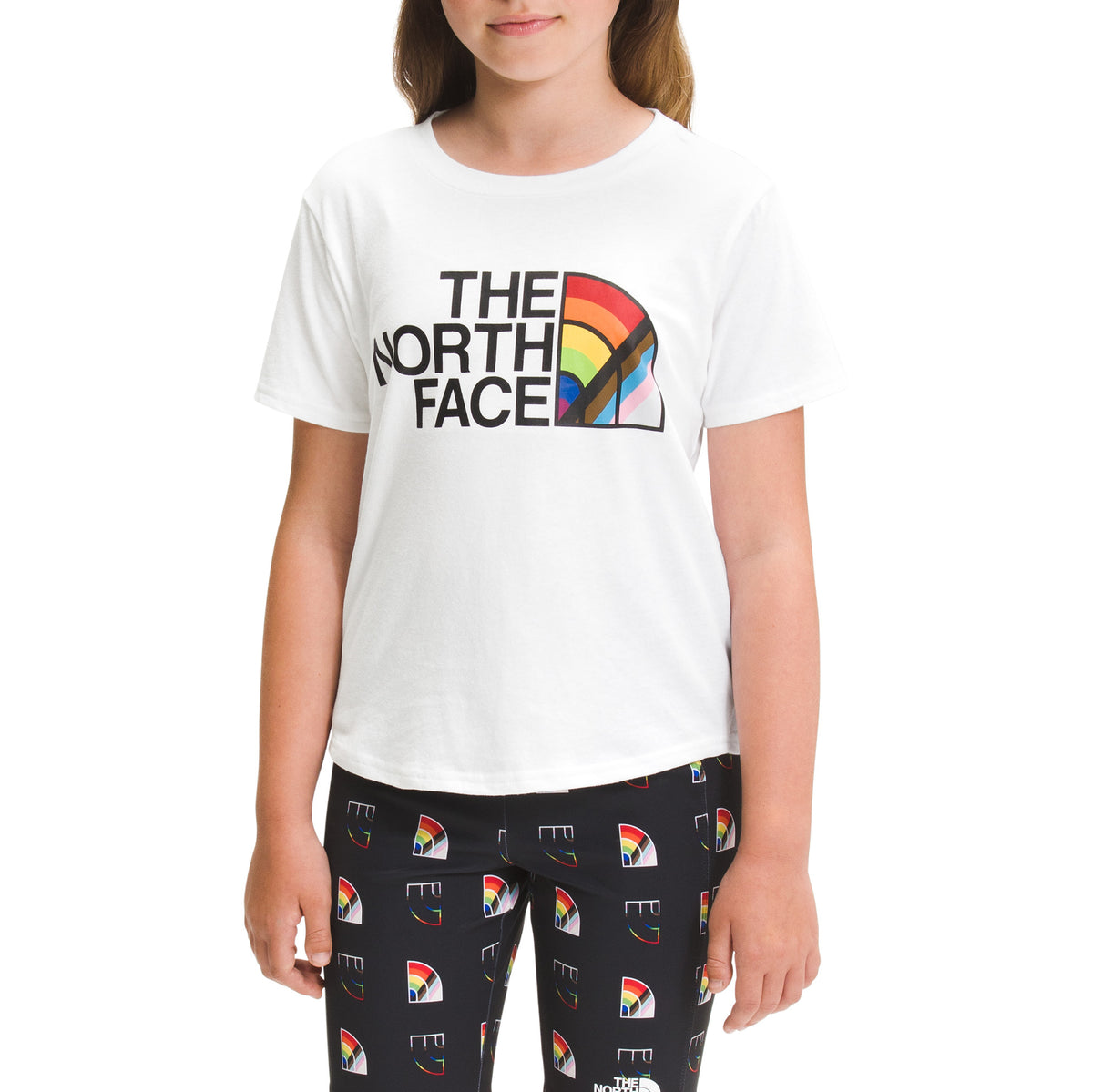 The North Face Printed Pride Graphic T-Shirt - Girls' TNF White
