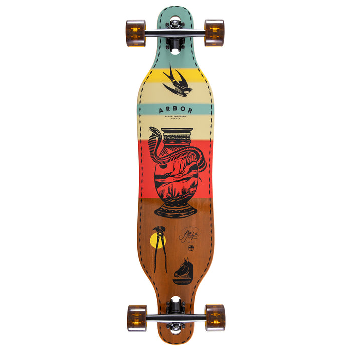 Arbor Axis Artist Jess Mudgett Longboard Complete