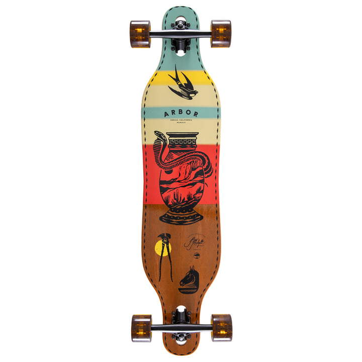 Arbor Axis Artist Jess Mudgett Longboard Complete