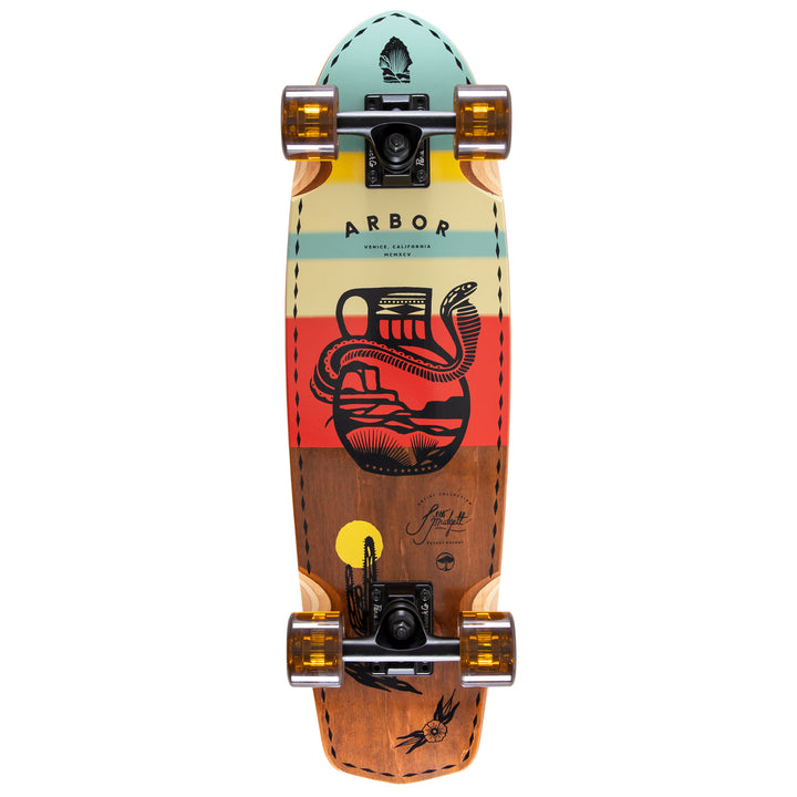 Arbor Pocket Rocket Artist Jess Mudgett Cruiser Skateboard Complete