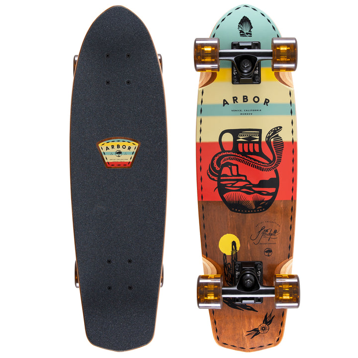 Arbor Pocket Rocket Artist Jess Mudgett Cruiser Skateboard Complete
