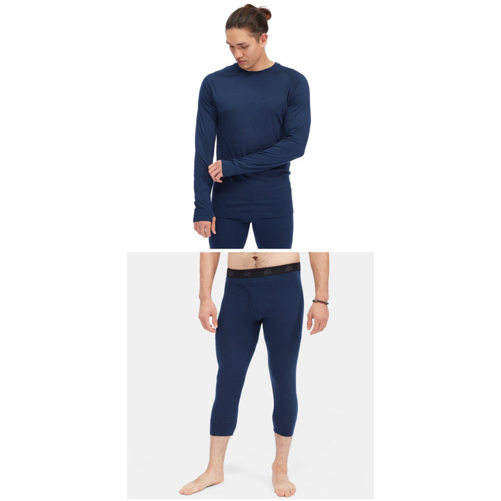 evo Ridgetop Merino Wool Midweight Crew Top + 3/4 Pants 2023