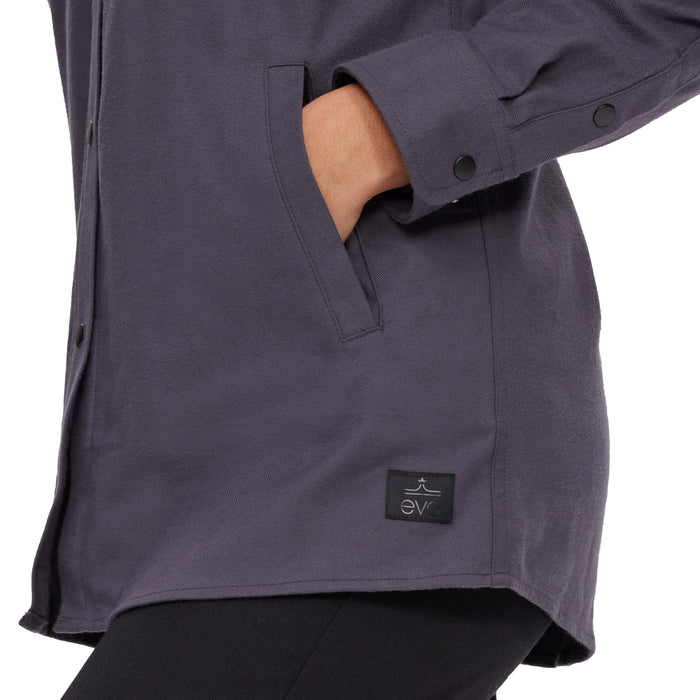 evo Stretch Flannel Shirt - Women's Charcoal