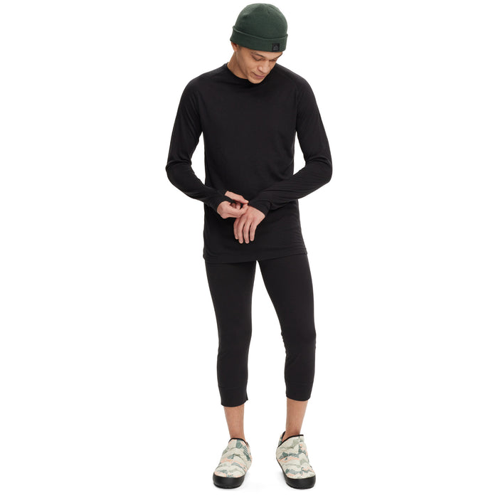 evo Ridgetop Merino Wool Midweight Crew Top Black