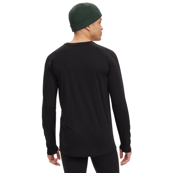 evo Ridgetop Merino Wool Midweight Crew Top Black