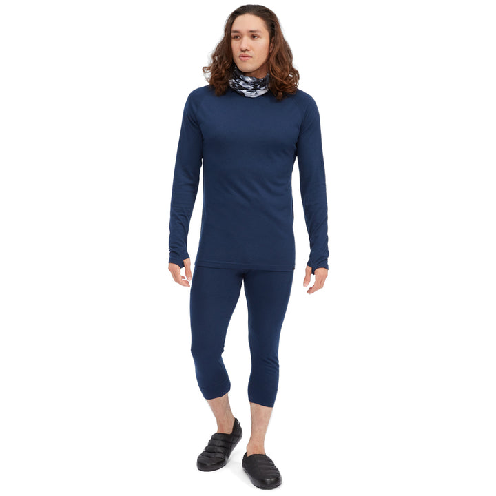 evo Ridgetop Merino Wool Midweight 3/4 Pants Navy