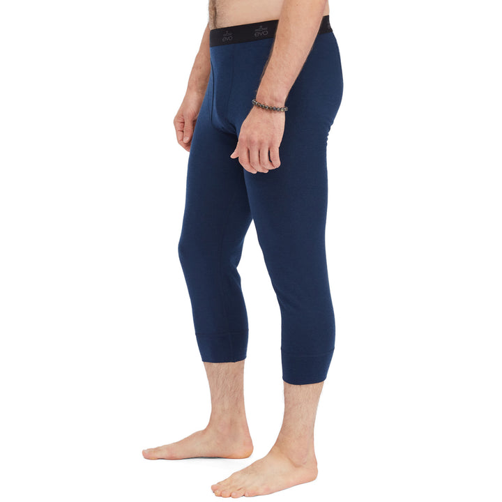 evo Ridgetop Merino Wool Midweight 3/4 Pants Navy