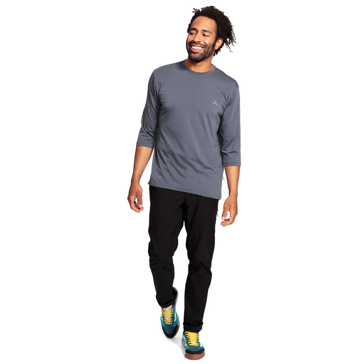 evo 3/4 Length Merino Bike Jersey Charcoal Grey