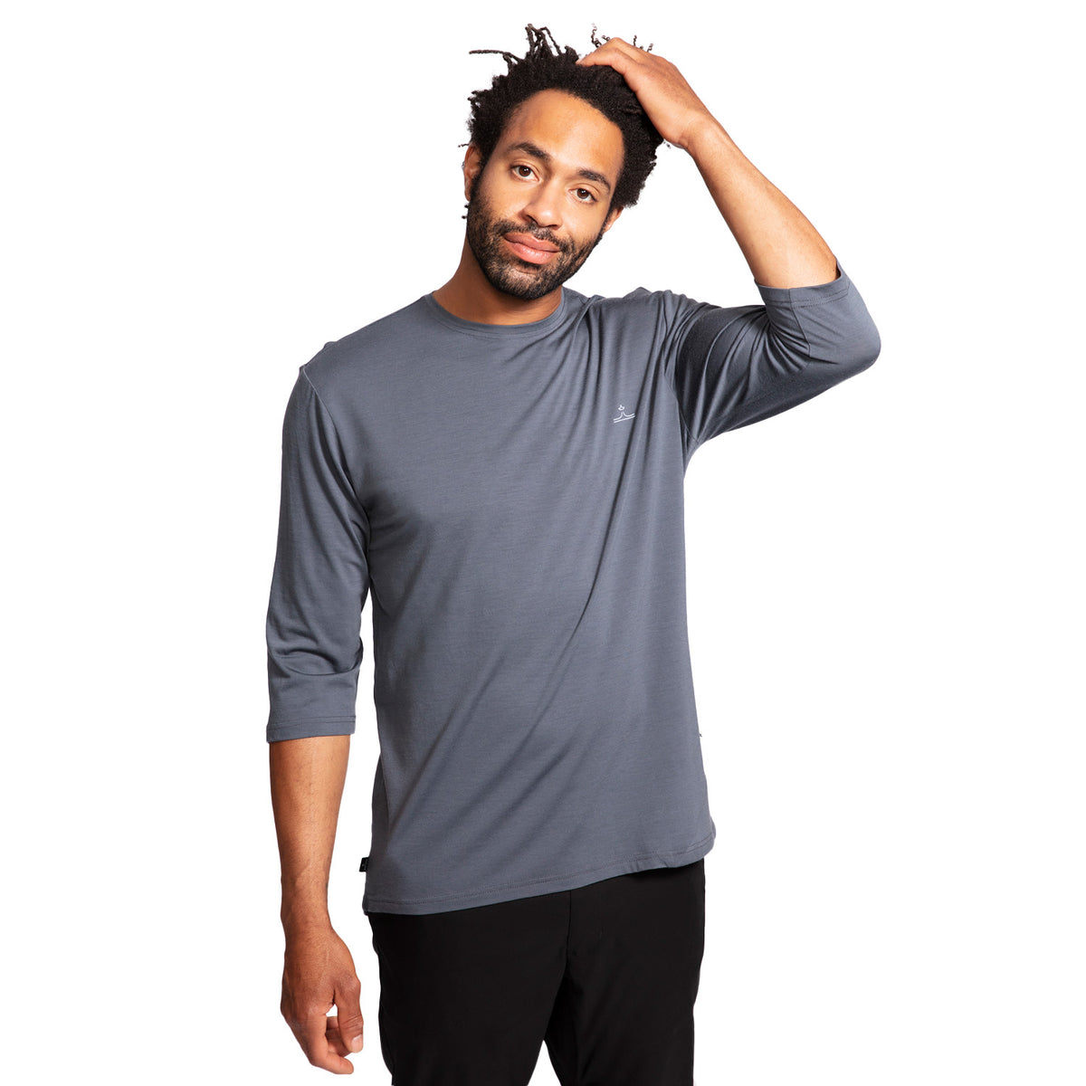 evo 3/4 Length Merino Bike Jersey Charcoal Grey