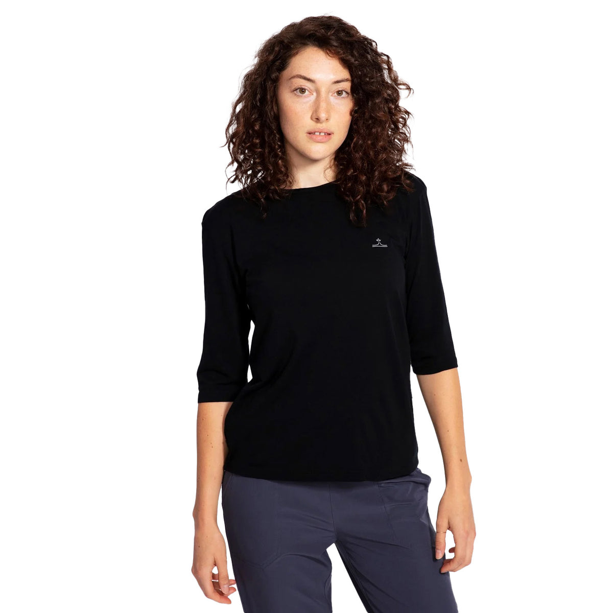 evo 3/4 Length Merino Bike Jersey - Women's Black