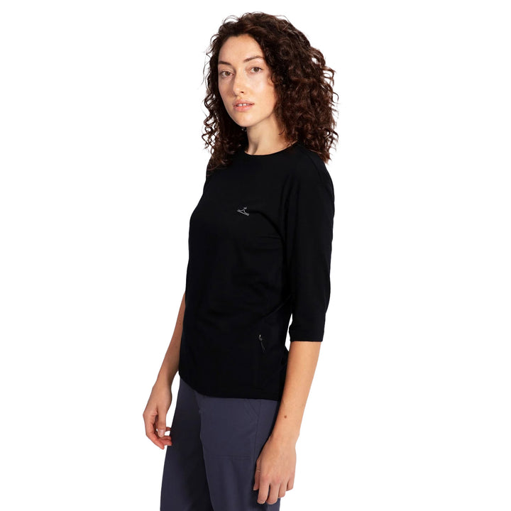evo 3/4 Length Merino Bike Jersey - Women's Black