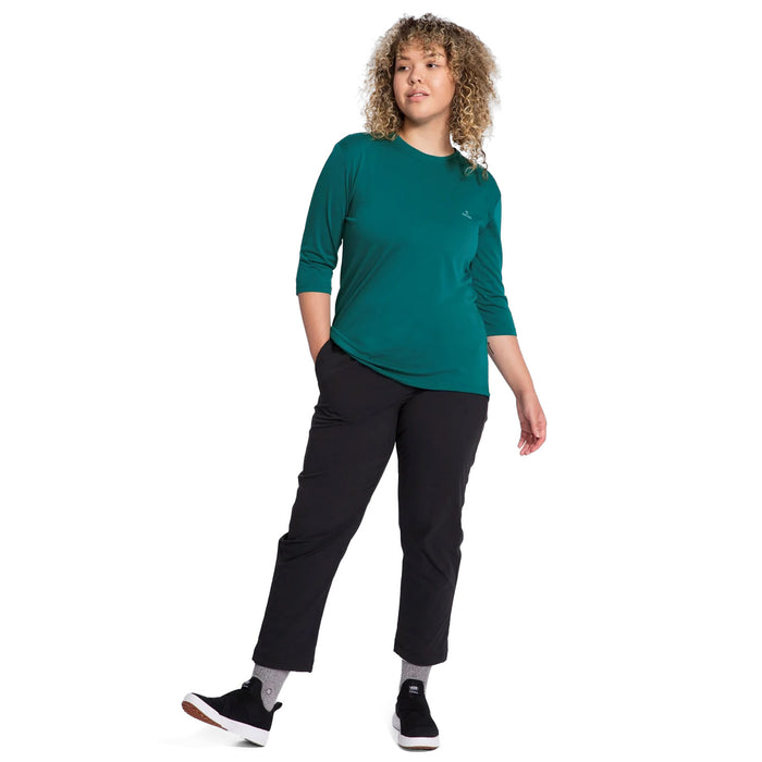 evo 3/4 Length Merino Bike Jersey - Women's Deep Jade