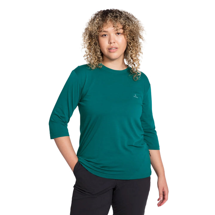 evo 3/4 Length Merino Bike Jersey - Women's Deep Jade