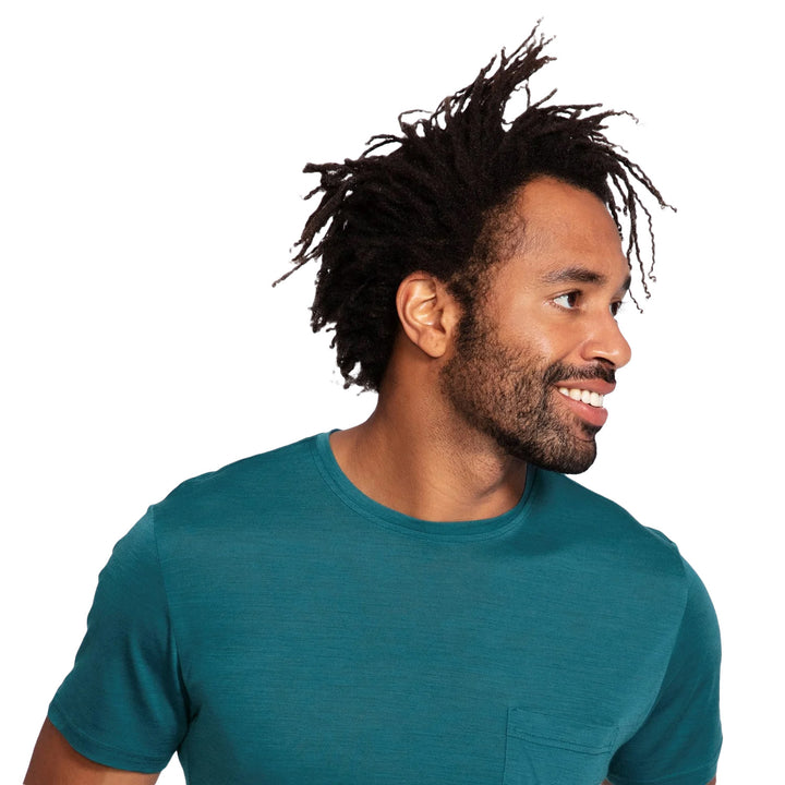 evo Tech Pocket T-Shirt Off-Blue