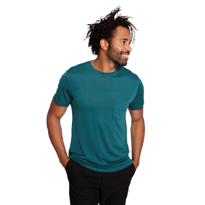 evo Tech Pocket T-Shirt Off-Blue