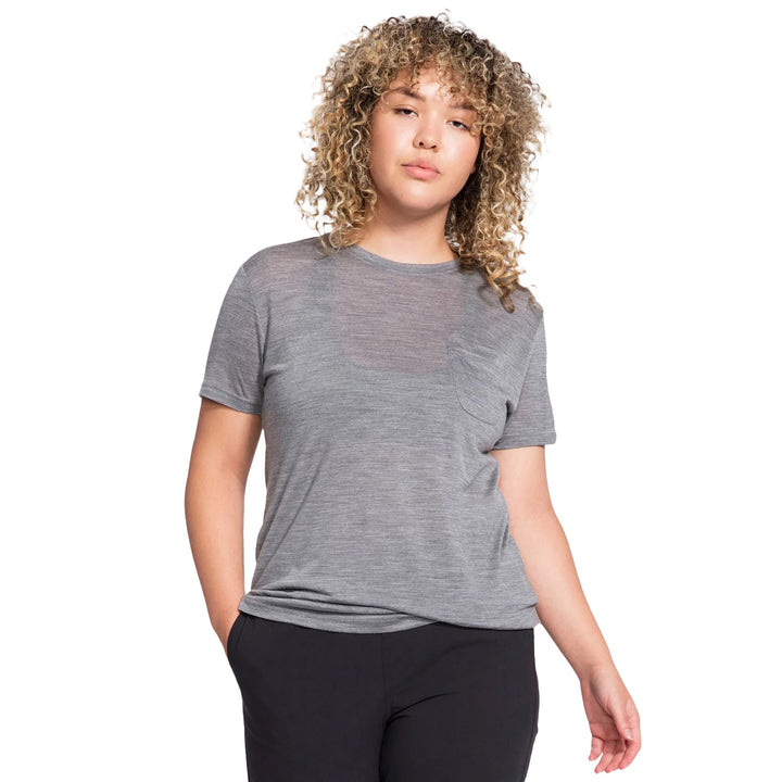 evo Tech Pocket T-Shirt - Women's Heather Grey