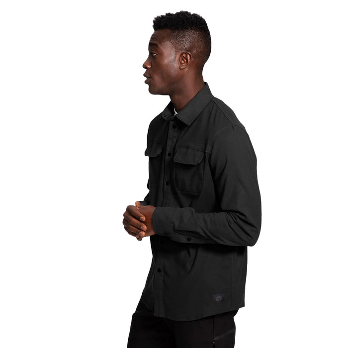 evo Heavyweight Stretch Flannel Shirt - Men's Black