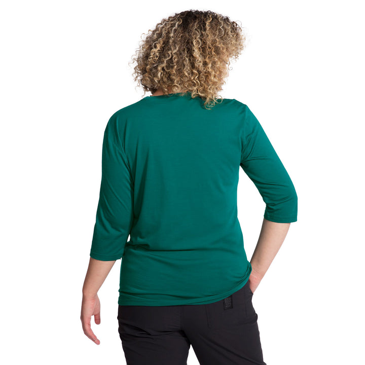 evo 3/4 Length Merino Bike Jersey - Women's Deep Jade