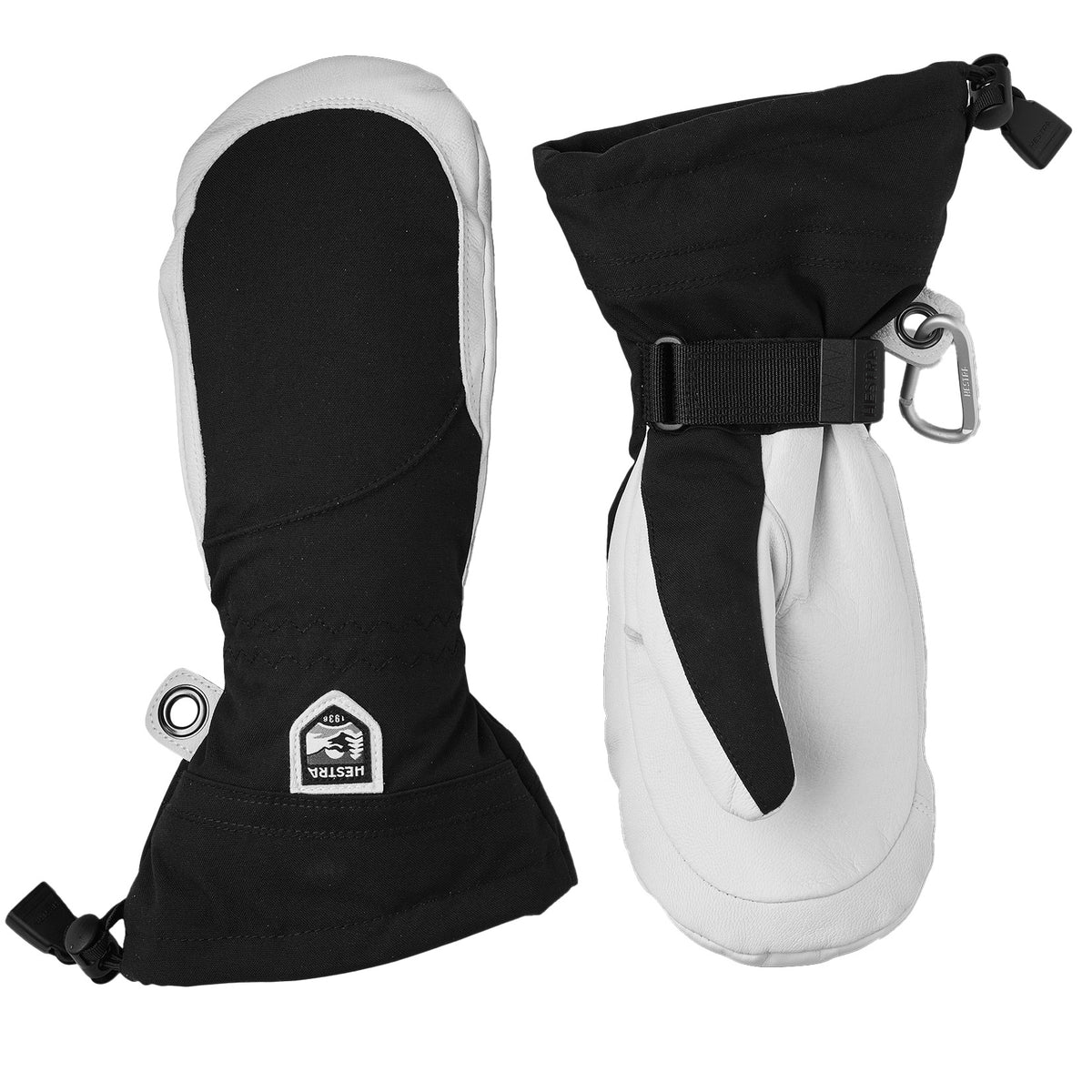Hestra Heli Mittens - Women's Black/Off White