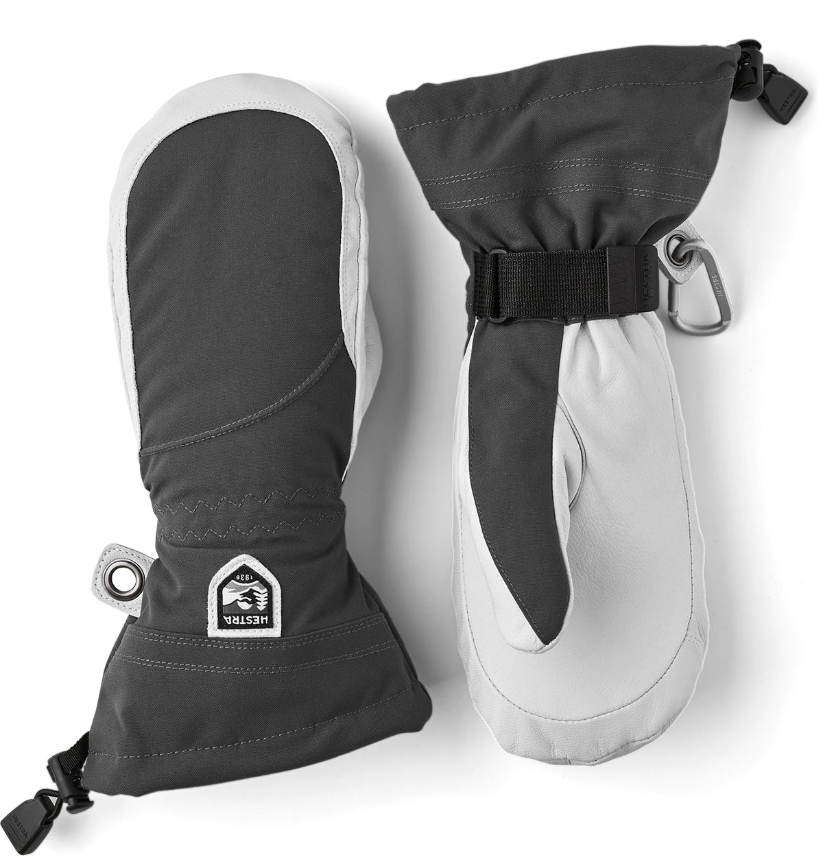 Hestra Heli Mittens - Women's Grey/Off White