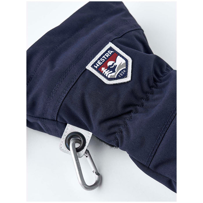 Hestra Army Leather Heli Ski Mittens Navy