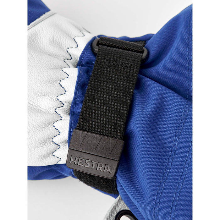 Hestra Army Leather Heli Ski Mittens Royal Blue