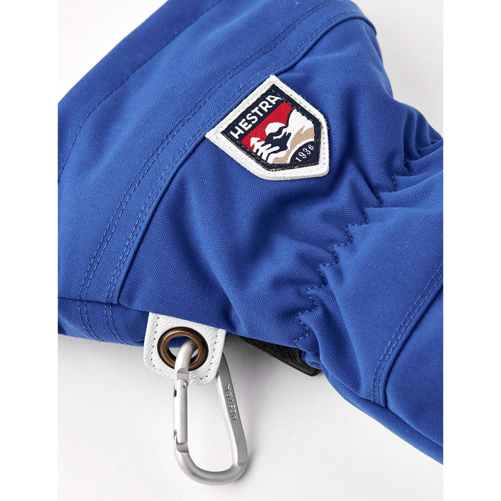 Hestra Army Leather Heli Ski Mittens Royal Blue