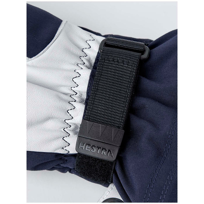 Hestra Army Leather Heli Ski Mittens Navy