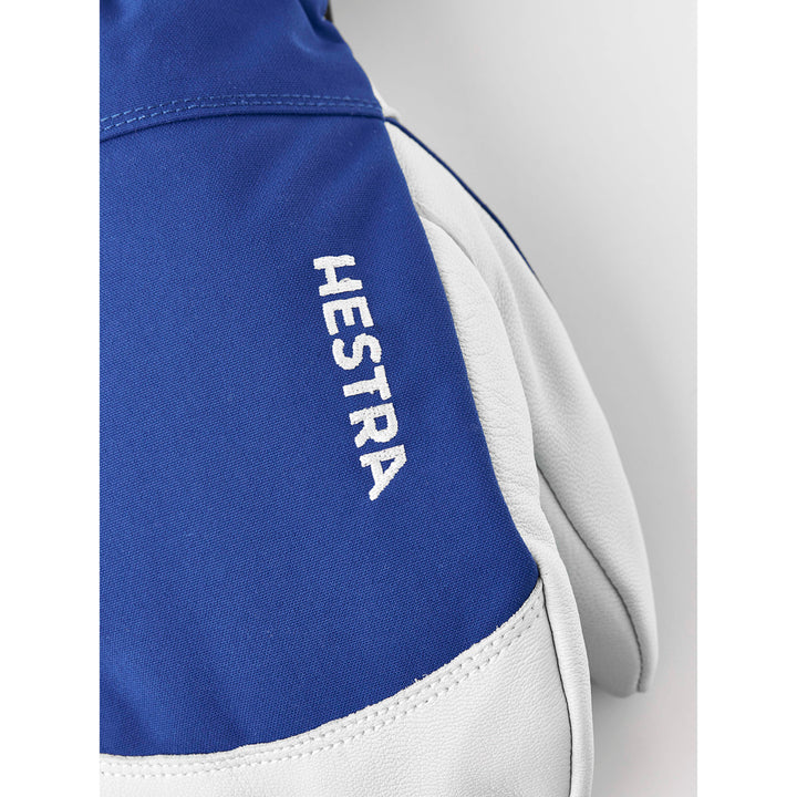 Hestra Army Leather Heli Ski Mittens Royal Blue