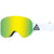 Ashbury Hornet Goggles White Triangle/Gold Mirror+Yellow