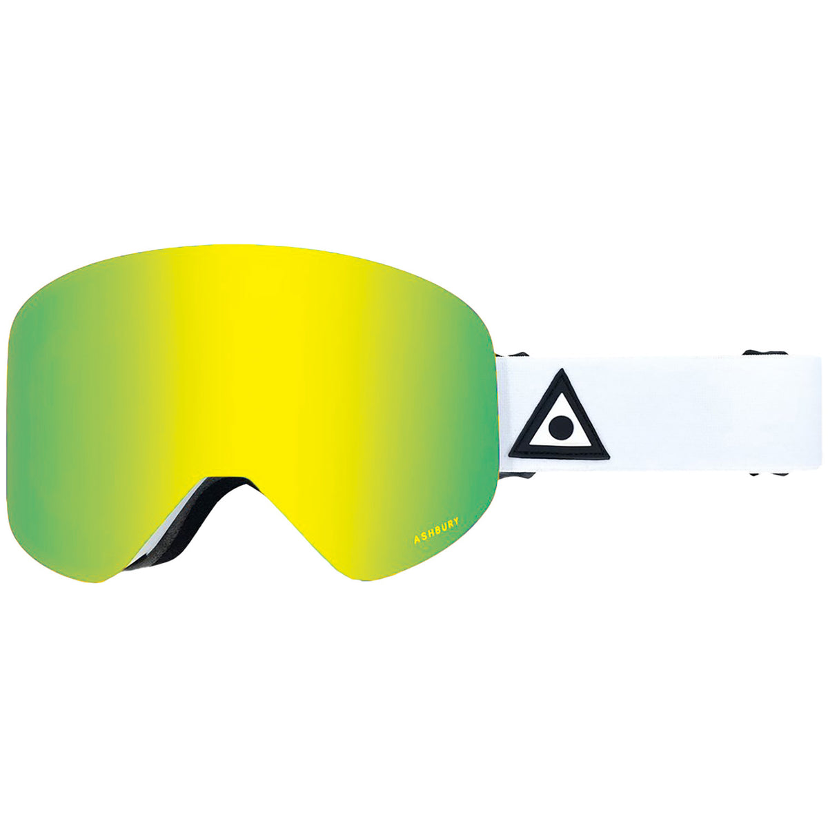 Ashbury Hornet Goggles White Triangle/Gold Mirror+Yellow
