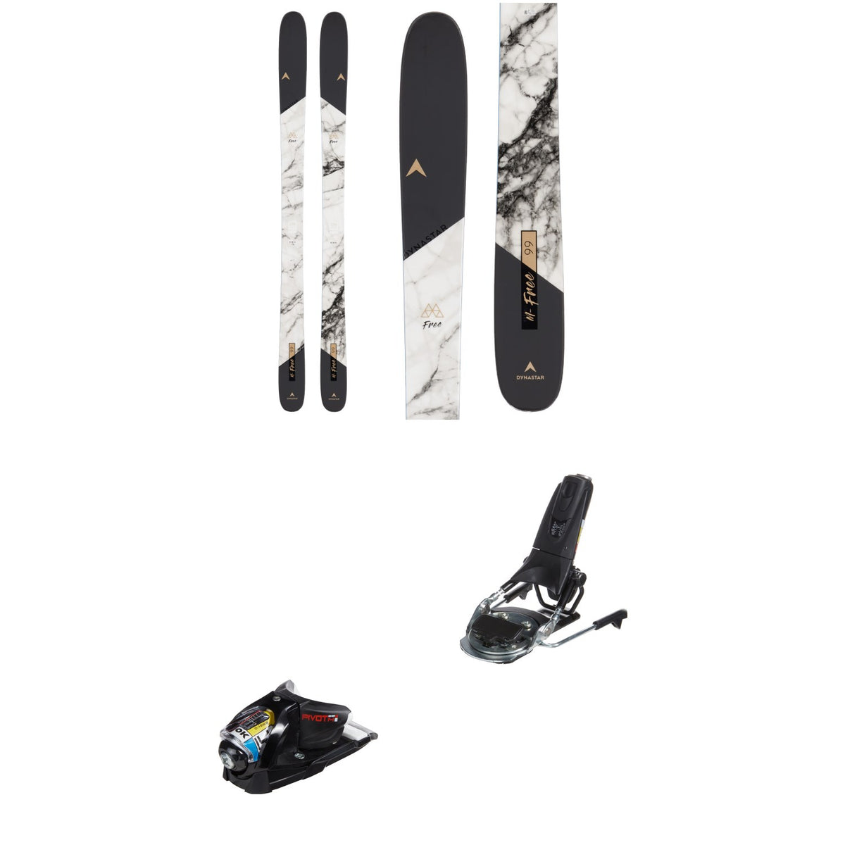 Dynastar M-Free 99 Skis + Look Pivot 14 GW Ski Bindings