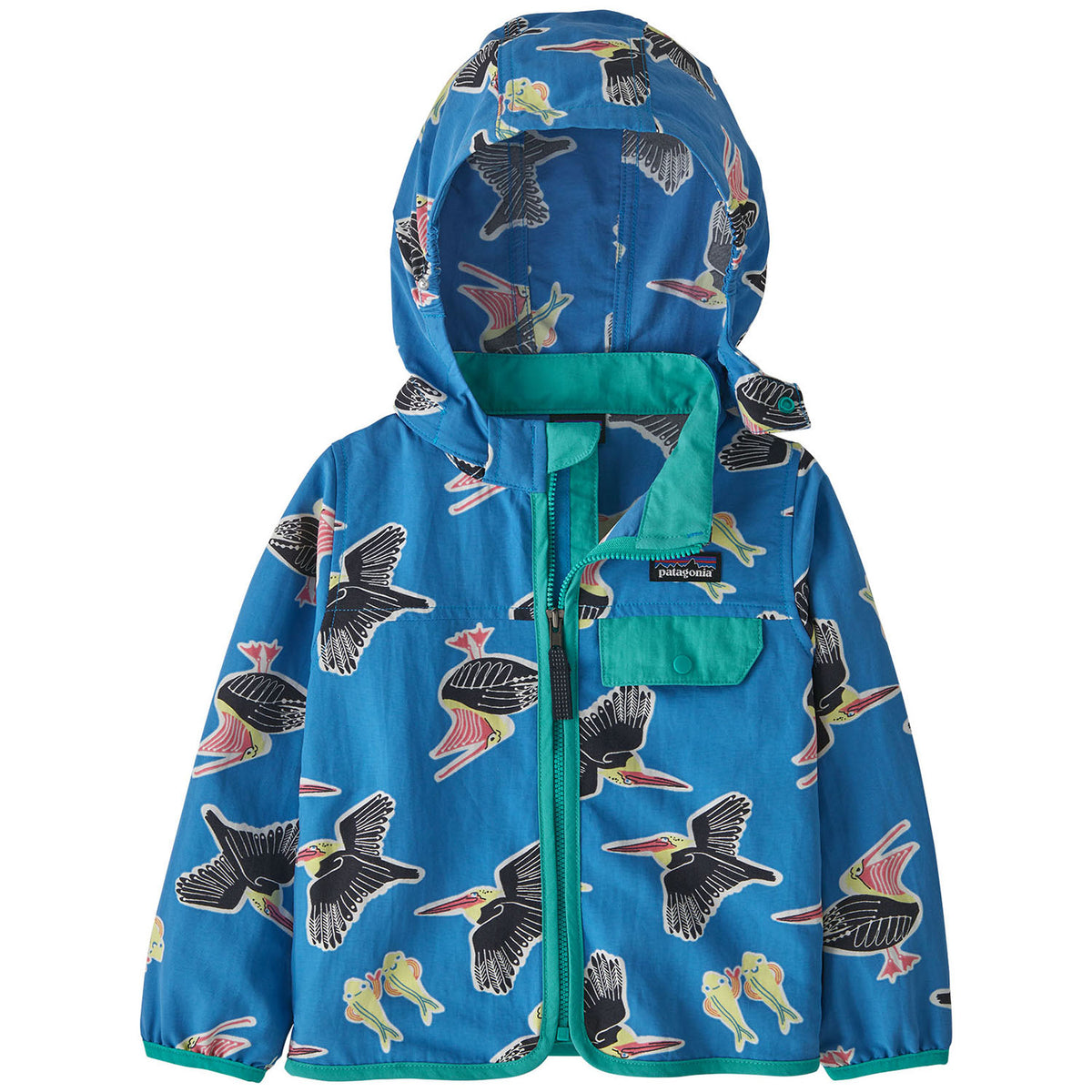 Patagonia Baggies Jacket - Toddlers' Amigos/Vessel Blue