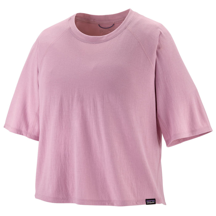 Patagonia Short-Sleeve Cap Cool Trail Cropped Shirt - Women's Milkweed Mauve