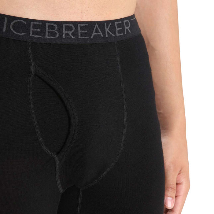 Icebreaker 260 Tech Thermal Leggings with Fly - Men's Black