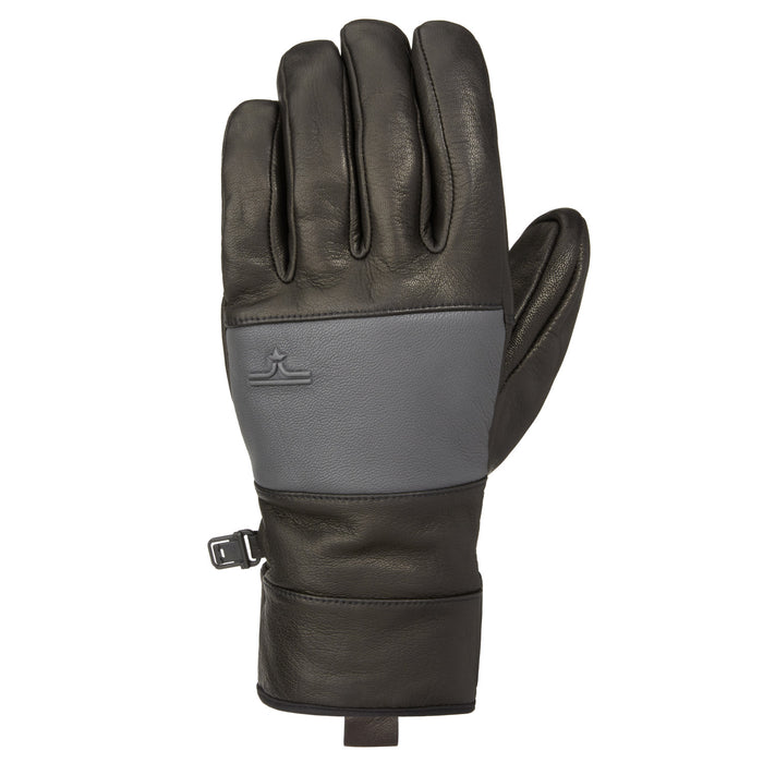 evo Pagosa Leather Gloves Black/Charcoal