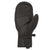 evo Pagosa Leather Mittens Black