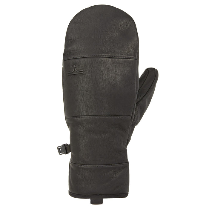 evo Pagosa Leather Mittens Black