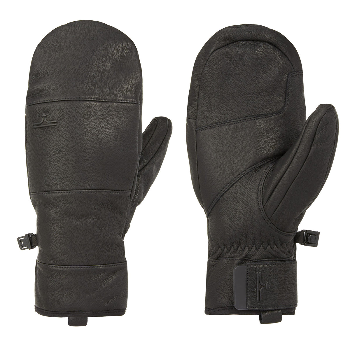 evo Pagosa Leather Mittens Black