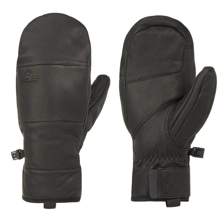 evo Pagosa Leather Mittens Black