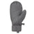 evo Pagosa Leather Mittens Charcoal