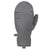 evo Pagosa Leather Mittens Charcoal