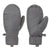 evo Pagosa Leather Mittens Charcoal