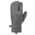 evo Pagosa Leather 3-Finger Mittens Charcoal