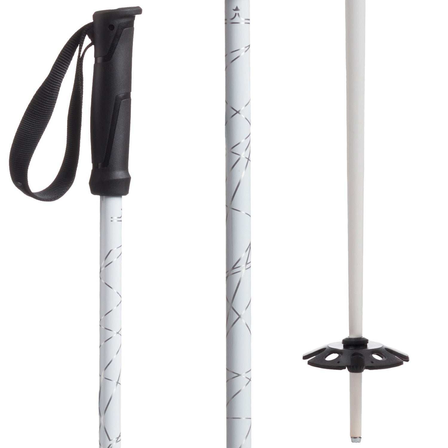 evo Refract Ski Poles 2027 - 120 in White