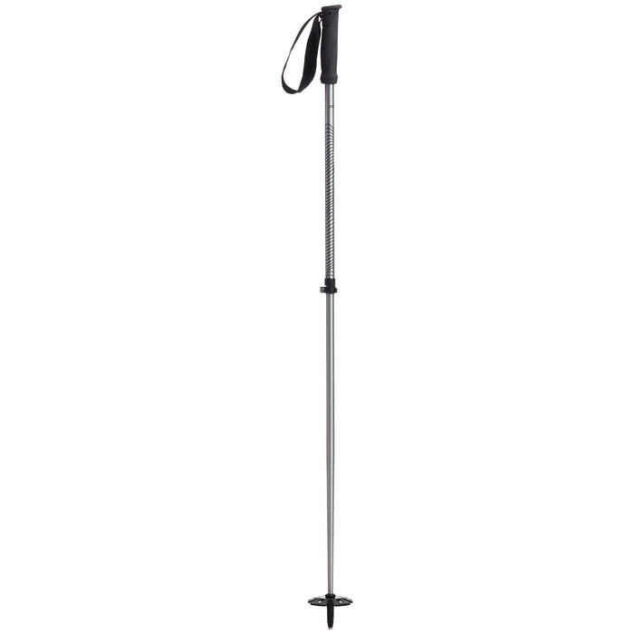 evo Way Up Adjustable Ski Poles Silver Gloss