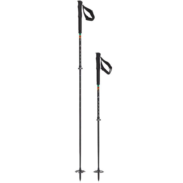 evo Way Out Carbon Adjustable Ski Poles 2025 Black