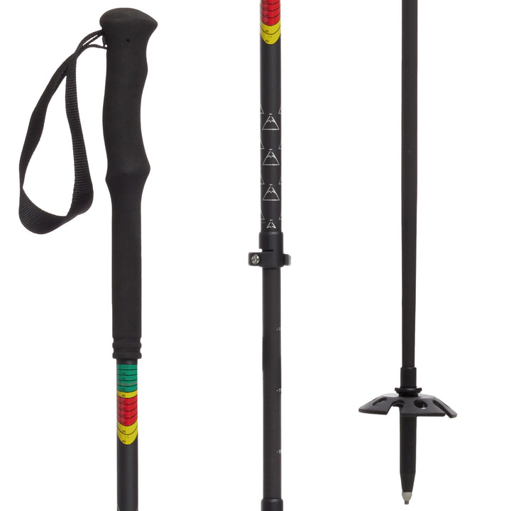 evo Uproar Collapsible Splitboard Poles 2025 Black Gloss