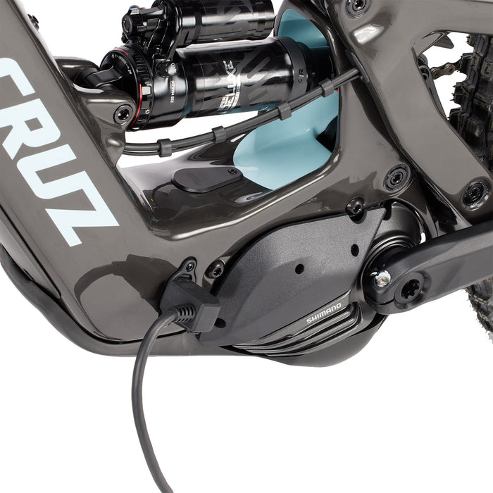 Santa Cruz Bullit MX CC S E-Mountain Bike 2024 Gloss Carbon and Blue
